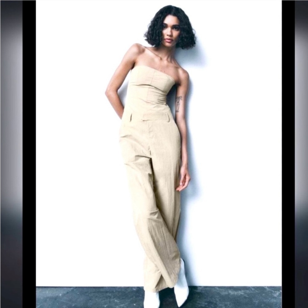 ZARA TAN JUMP SUIT